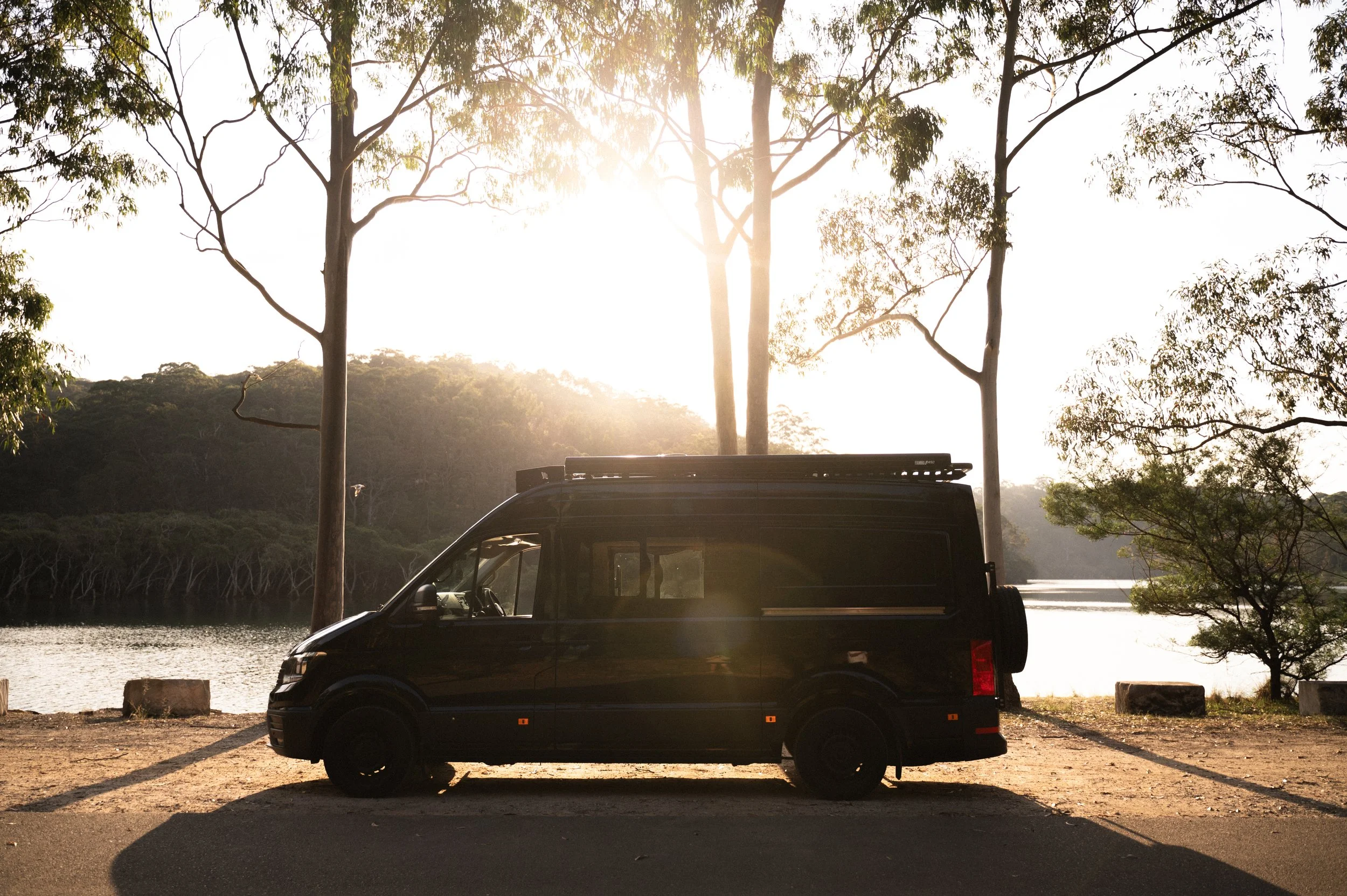 Bulldog Builds campervan parked in the Western Australian bush